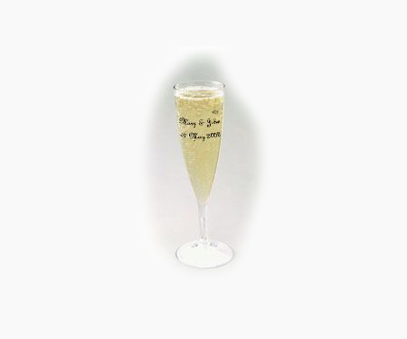 Champagne glass made by food-grade plastic