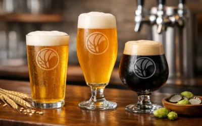 Custom Beer Glasses With Logo That Work